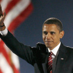 U.S. President-elect Senator Barack Obama (D-IL) waves to supporters during his election night rally after being declared the winner of the 2008 U.S. Presidential Campaign in Chicago, November 4, 2008. REUTERS/Jeff Haynes (UNITED STATES) US PRESIDENTIAL ELECTION CAMPAIGN 2008 (USA) - RTXA9SO